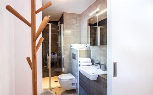 Résidence Lion d'Or, 10 personnes, Châtel, centre du village, salle de douche