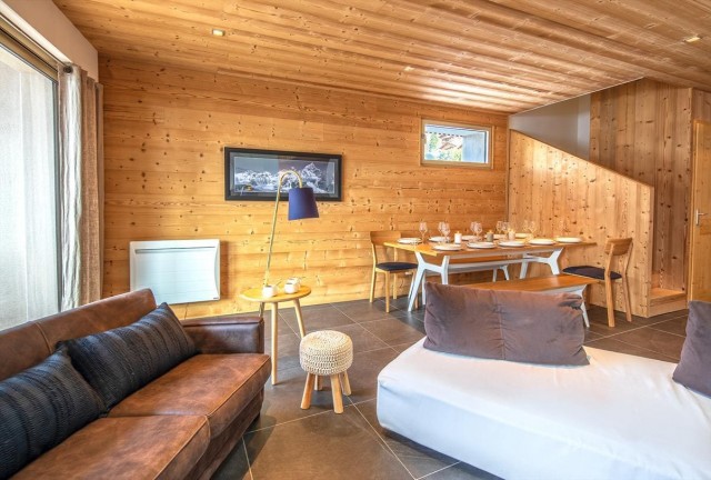 Résidence Lion d'Or, 10 personnes, Châtel, centre du village, séjour, salon