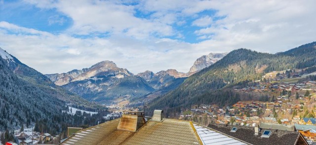 Résidence Lion d'Or, 10 personnes, Châtel, centre du village, vue village, vue montagnes