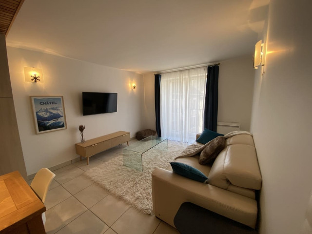 Résidence Lion d'Or, appartement 6, Châtel, Salon, Village de montagne 74