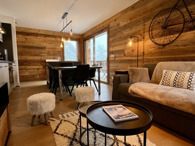 Residence Loges Blanches B404, Living room, Châtel Ski Holiday