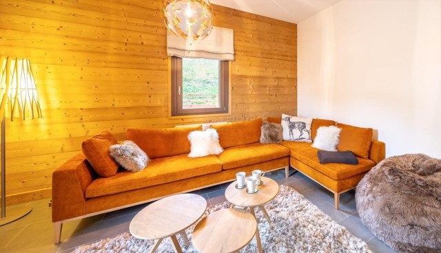 Résidence O Rouge, 5 personnes, Châtel, centre du village, salon