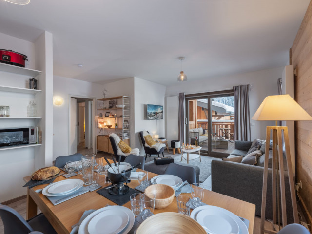 Residence O Rouge, Apartment n°2, Living Room, Châtel family Holiday