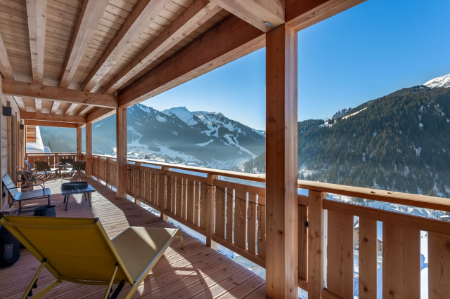 P'tite Grange residence Châtel Boude, Balcony mountains view, Accommodation chatel reservation