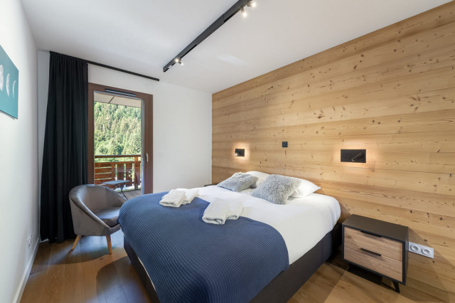 Residence Quintessence, Apartment 201A, Chatel, Double bedroom, Mountain village atmosphere