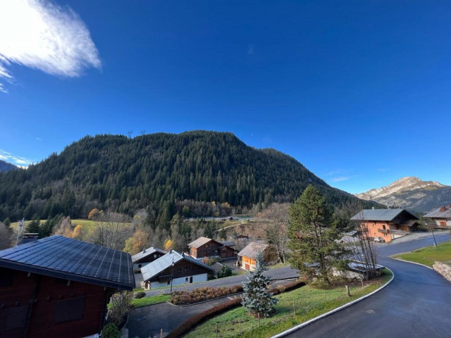 Résidence Quintessence Apt 201 A, Vue depuis le balcon, Châtel Mont de Grange 74