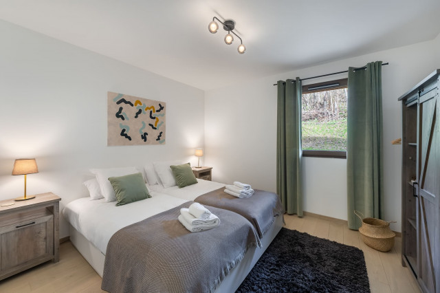 Quintessence residence, Apt 202B, Bedroom 2 single beds, Haute-Savoie location