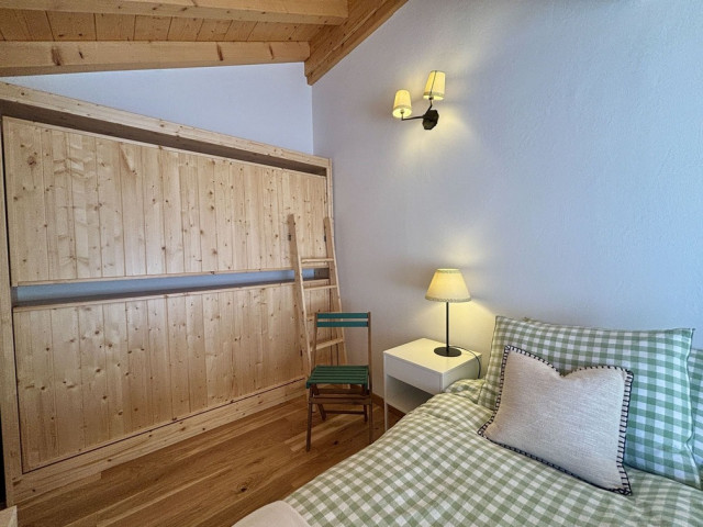 Résidence Soldanelles, appartement 15 A, chambre deux lits simples, Châtel Haute-Savoie