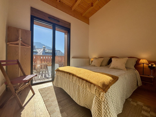 Résidence Soldanelles, appartement 15 A, chambre double, Châtel vacances famille montagne ski neige