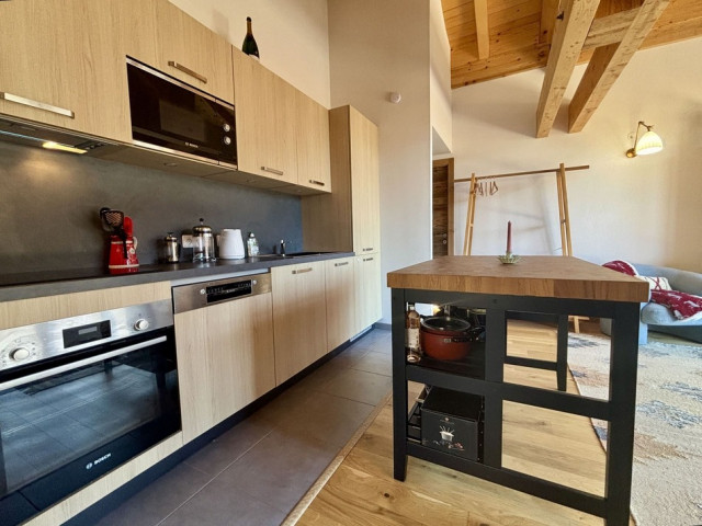 Résidence Soldanelles, appartement 15 A, cuisine, Châtel Vallée d'Abondance