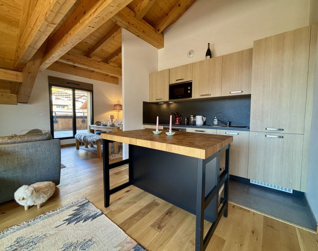 Résidence Soldanelles, appartement 15 A, cuisine équipée, Châtel Réservation