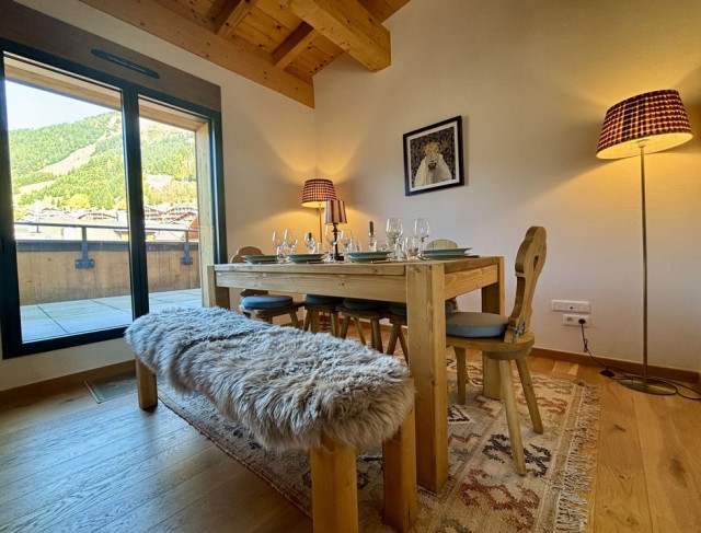 Résidence Soldanelles, appartement 15 A, salle à manger, Châtel Réservation