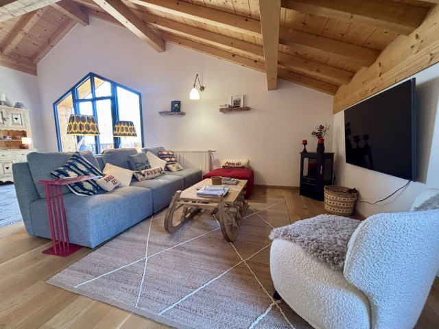 Résidence Soldanelles, appartement 15 A, salon, Châtel Réservation