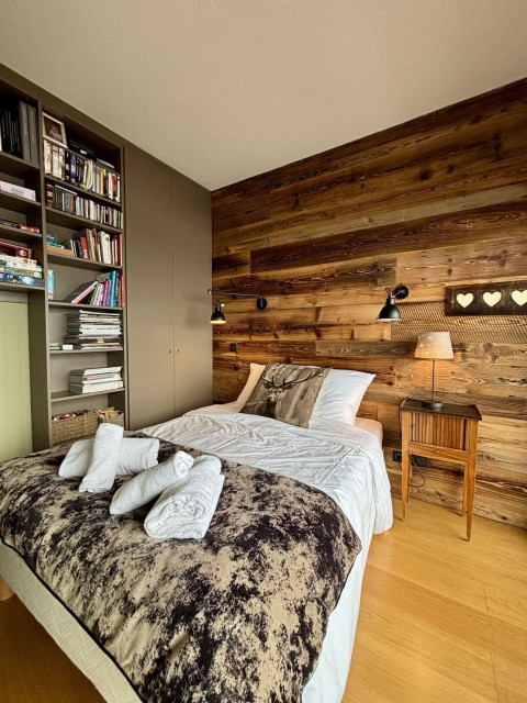 Résidence Soldanelles, Appartement 4, Chambre 1 lit double, Châtel Village de montagne 
