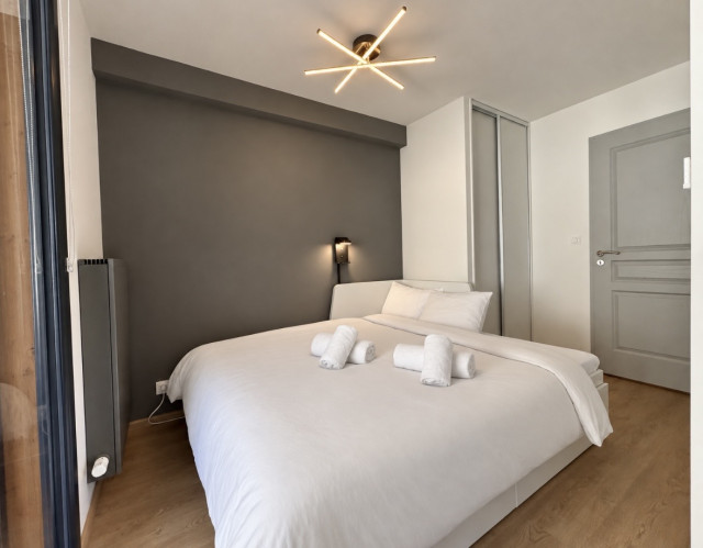THE VIEW 13 Apartment, sleeps 6, Châtel, bedroom 1, Abondance cheese