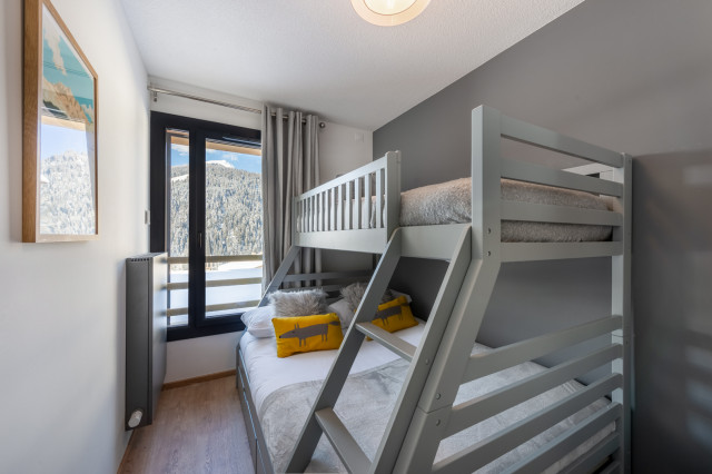 Résidence THE VIEW, 6 people, Châtel centre, Bedroom bunk beds, Alps 74