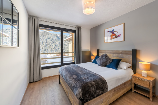 Résidence THE VIEW, 6 people, Châtel centre, Bedroom, Snowboard rental