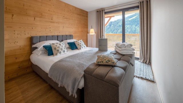 Résidence the VIEW, 6 personnes, Châtel, centre du village, chambre double, balcon