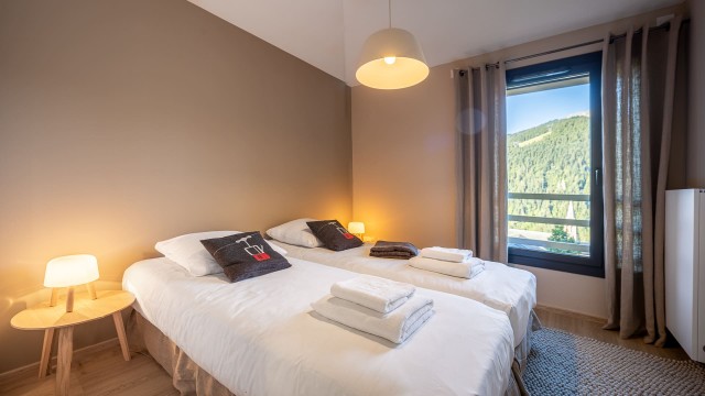 Résidence the VIEW, 6 personnes, Châtel, centre du village, chambre double, twin