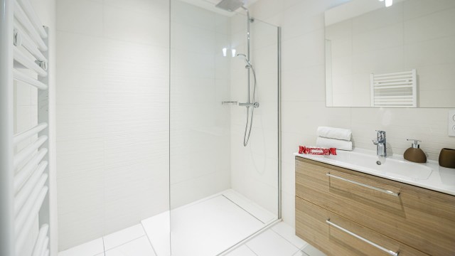 Résidence the VIEW, 6 personnes, Châtel, centre du village, salle de douche