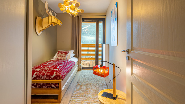 Résidence the VIEW, 6 personnes, Châtel, Chambre, lit gigogne