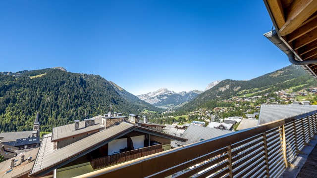 Résidence the VIEW, 8 personnes, Châtel, centre du village, balcon, vue montagnes