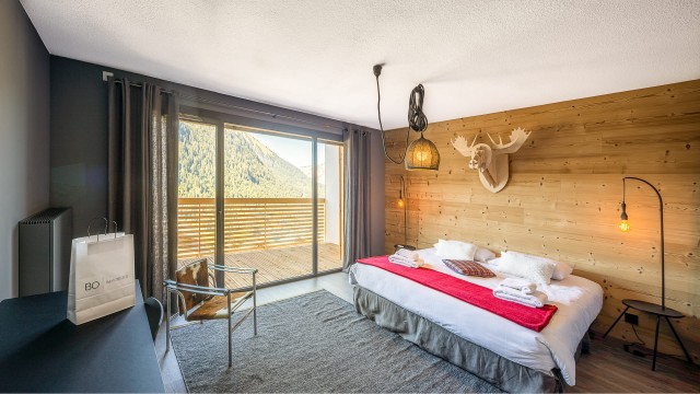 Résidence the VIEW, 8 personnes, Châtel, centre du village, chambre double, balcon