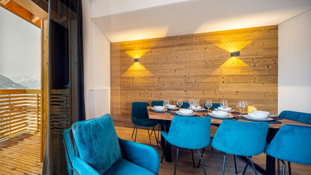 Résidence the View, 8 personnes, Châtel, centre du village, salle à manger