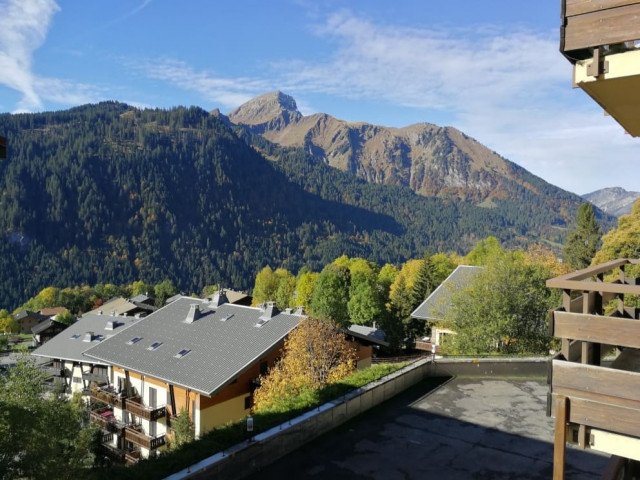 Résidence Yéti 6 Appartement 8, la vue depuis le balcon, Châtel
