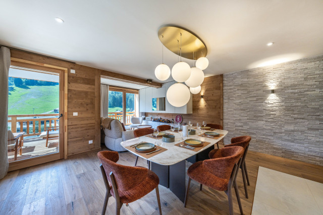 Etoile du Linga Châtel Residence, Apartment 22A, Dining Room and Living Room, Alps (ALT)