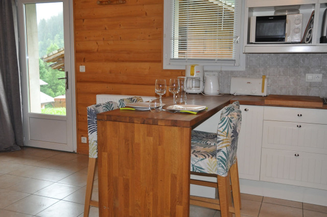 Studio n°4 in chalet The Bouquetins, Kitchen, Châtel Haute-Savoie