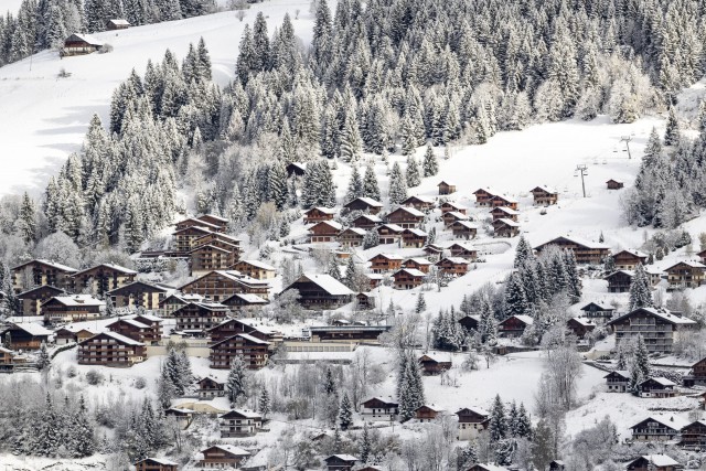 Village de Châtel en hiver, location petit chatel, ©l-meyer