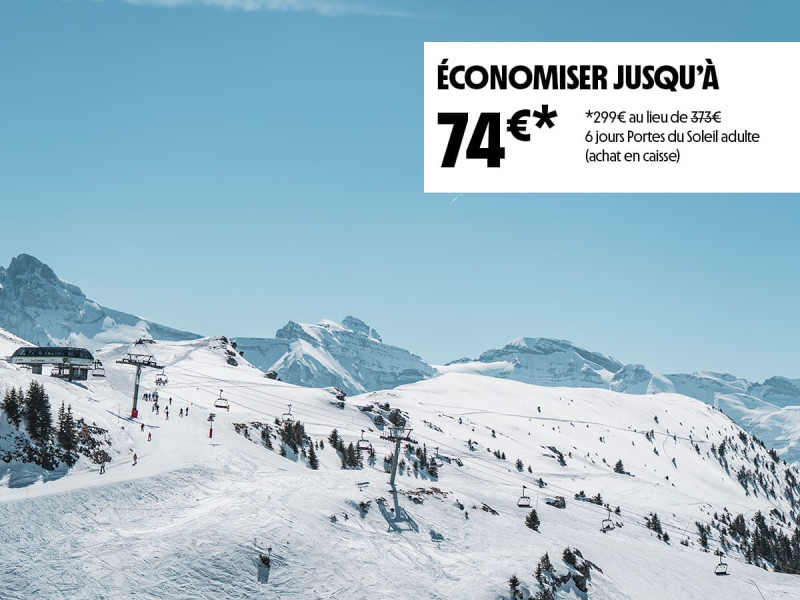 15% de réduction sur votre forfait ski avec Châtel Réservation
