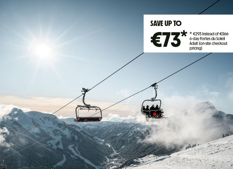 15% OFF your ski passes with Châtel Réservation