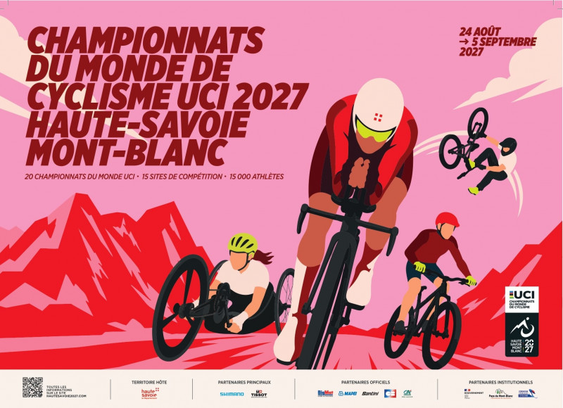 Affiche des championnats du monde de cyclisme UCI 2027
