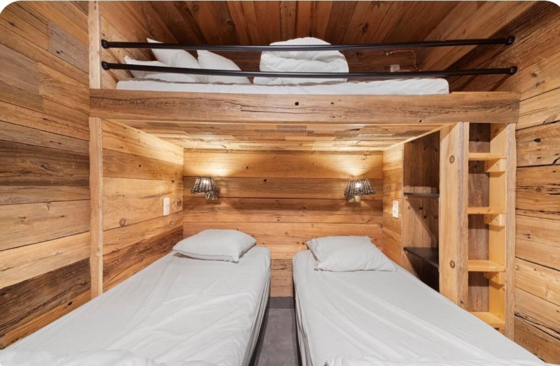 Apartment Sabaudia 5 B, Bedroom with 3 singles beds, Châtel 74390