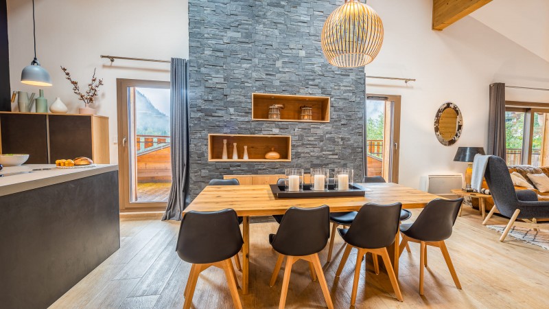Appartement 10 personnes à Châtel résidence 4 élèments salle à manger