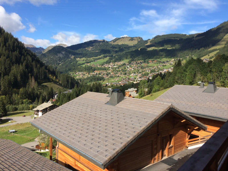 Appartement 103, résidence Bois Colombe, Vue depuis le balcon Châtel