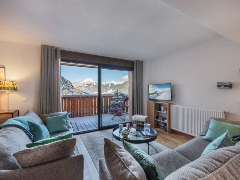 Appartement 12A, Résidence Les Soldanelles, Châtel, Séjour, Haute-Savoie