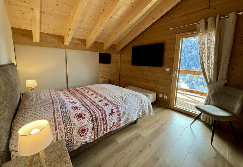 Appartement 301, Résidence Le Panorama, Châtel, Chambre double, Remontées mécaniques