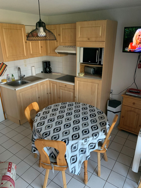 Appartement 5 personnes, résidence les bouquetins, Séjour et cuisine, Station de ski 74