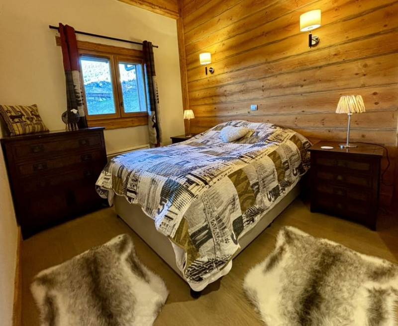 Appartement 5D dans résidence Les Chalets d'Angèle, Châtel, Chambre double, Location matériel de ski