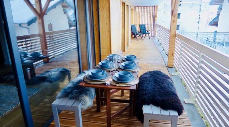 Appartement 6 personnes à Châtel résidence 360 centre du village balcon