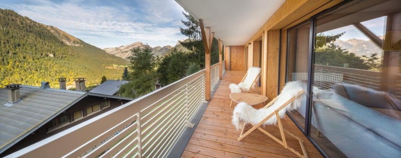 Appartement 6 personnes à Châtel résidence 360 centre du village balcon vue montagne