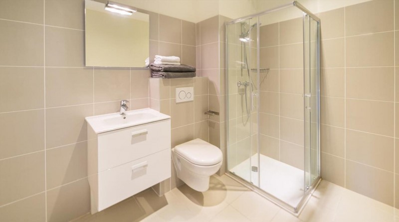 Appartement 6 personnes à Châtel résidence 360 centre du village salle de douche