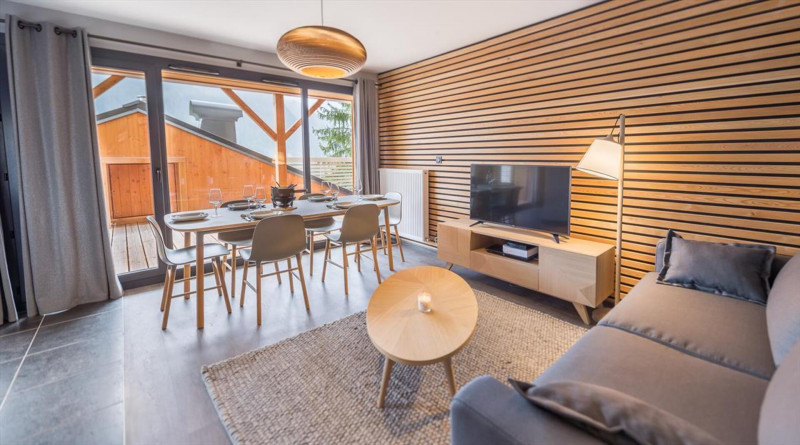 Appartement 6 personnes à Châtel résidence 360 centre du village salon, Portes du Soleil