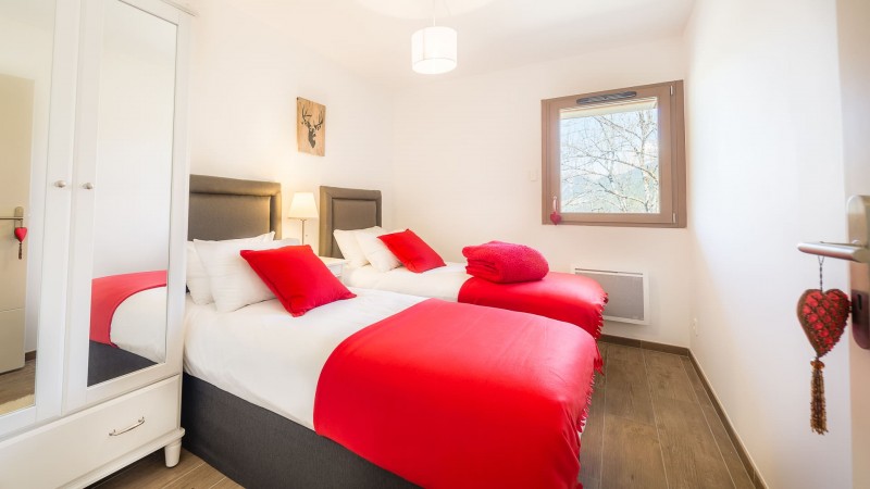 Appartement 6 personnes à Châtel résidence 4 élèments chambres 2 lits simples