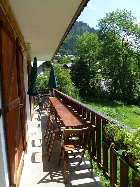 Apartment 6 people, Residence MARGUERITES, Balcony , Châtel summer