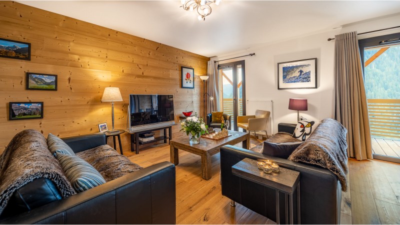 Appartement 8 personnes à Châtel résidence 360 centre du village salon