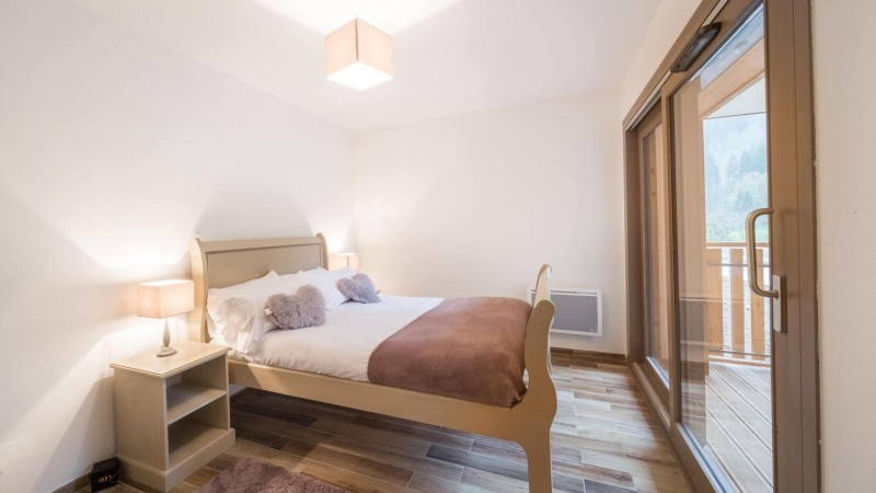 Appartement 8 personnes à Châtel résidence 4 élèments chambre avec balcon